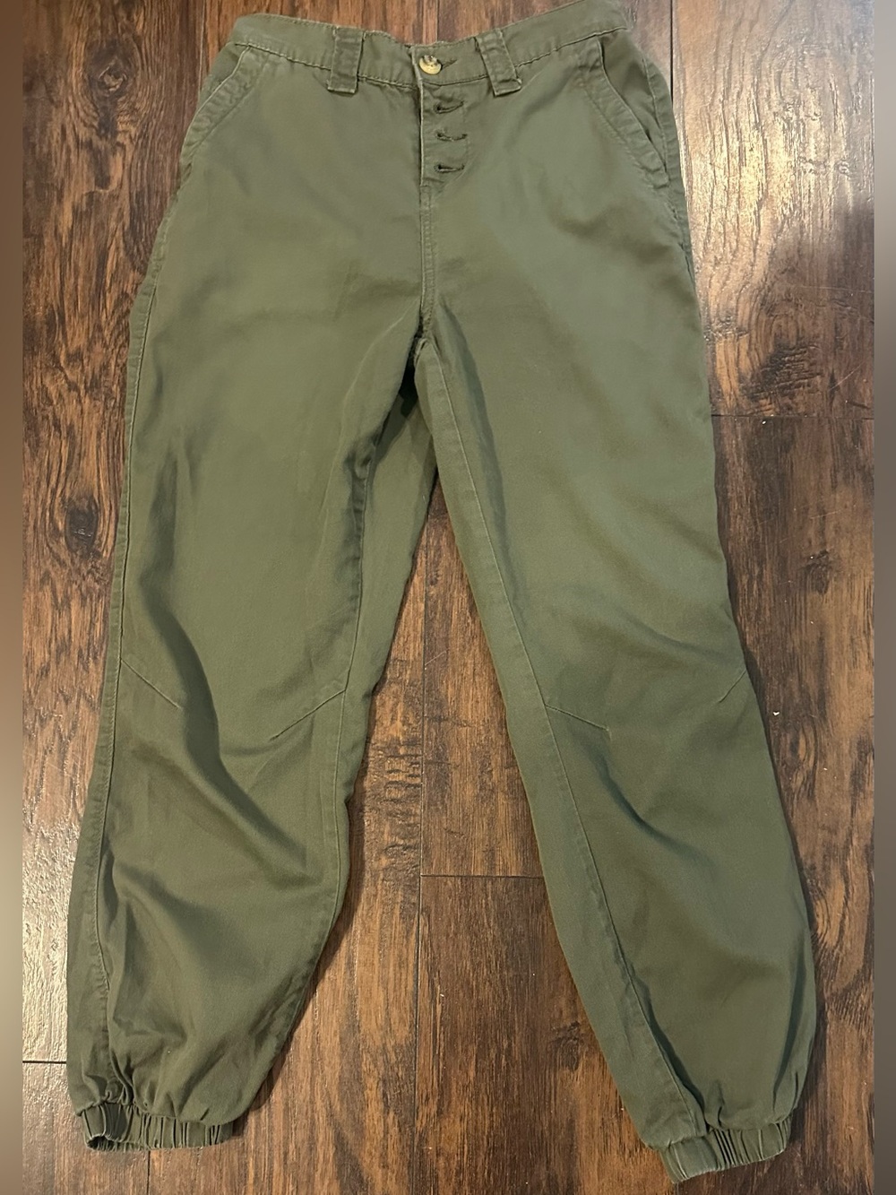 Vanilla Star Olive Green Cargo Jogger Pants